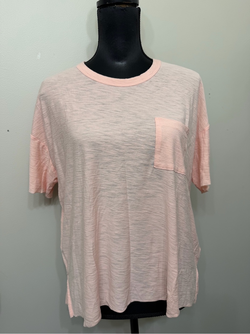 NWT James Perse Women’s Pale Orange Crewneck Relaxed Fit Tee Size 2